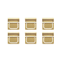 TRAVELER'S Brass Clip Index x 6
