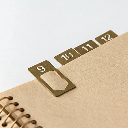 TRAVELER'S Brass Clip Number x 12