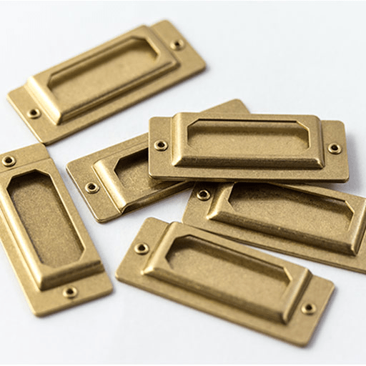TRAVELER'S Brass Label Plate x 6