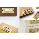 TRAVELER'S Brass Label Plate x 6