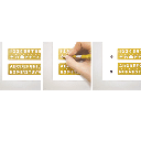 TRAVELER'S Brass Template Bookmark Number