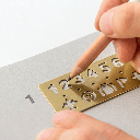 TRAVELER'S Brass Template Bookmark Number