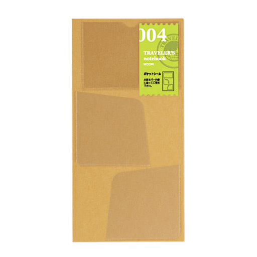 TRAVELER'S Notebook 004 Pocket Sticker x 3