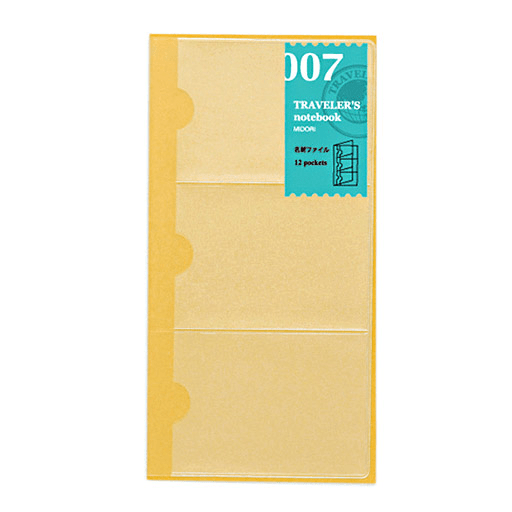 TRAVELER'S Notebook 007 Card File x 12