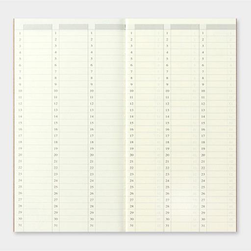 TRAVELER'S Notebook 018 Weekly Vertical Free Diary x 32