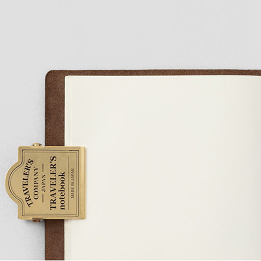 TRAVELER'S Notebook Brass Clip TRC Logo