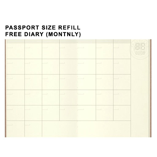 TRAVELER'S Passport 006 Monthly Diary x 24