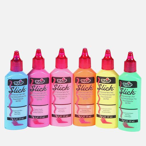 TULIP Dimensional Fabric Paint 37ml Neon Set x 6