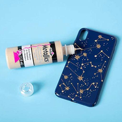 TULIP Metallics Dimensional Fabric Paint 118ml Silver