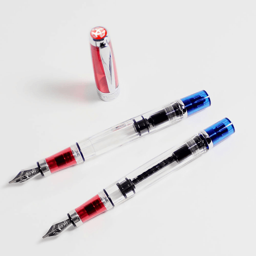 TWSBI Diamond 580 Blue/Red Fountain Pen Extra Fine