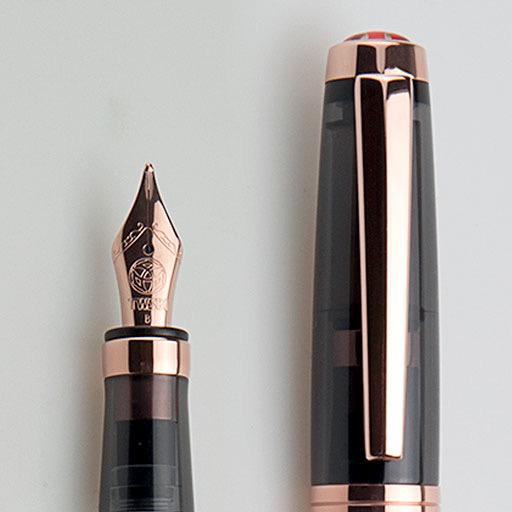 TWSBI Diamond 580 Smoke Rose Gold II Fountain Pen Stub 1.1