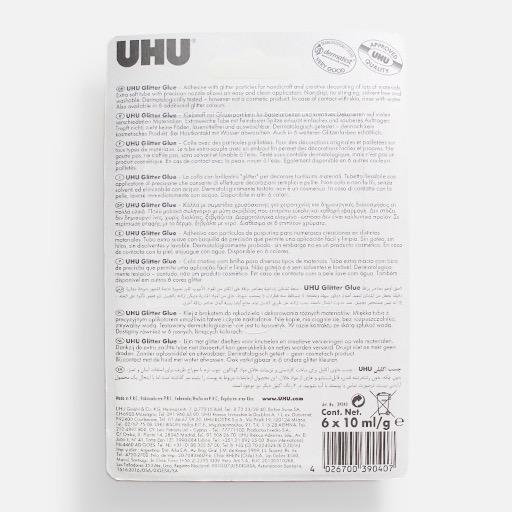 UHU Young Creativ' Glitter Glue Set 10ml x 6