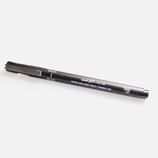 UNI Pin Brush Pen Black