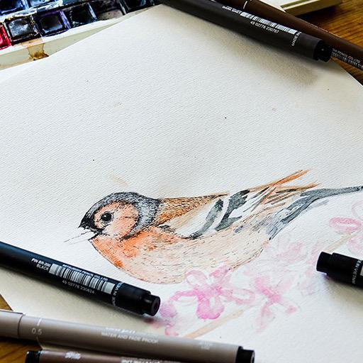 UNI Pin Drawing Pen 0.7mm Black