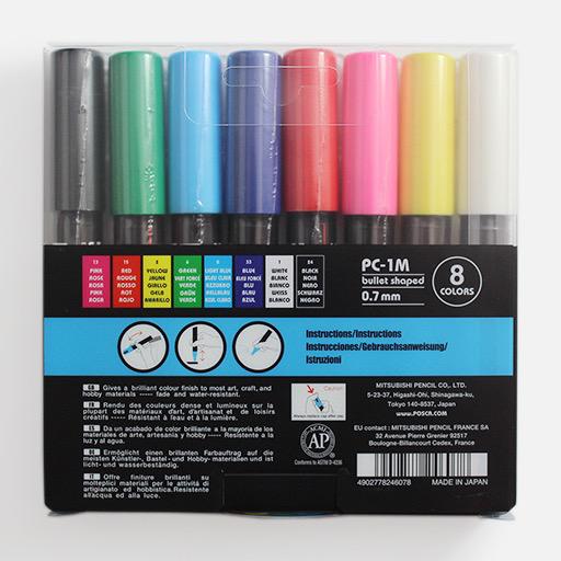 UNI Posca Extra Fine Marker Set x 8