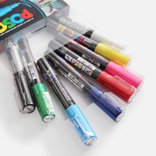 UNI Posca Extra Fine Marker Set x 8