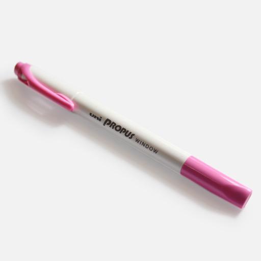UNI Propus Window Highlighter Pink
