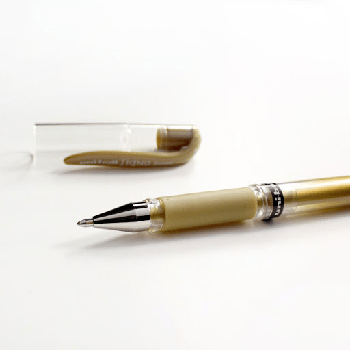 UNI Signo Broad Roller Pen Gold