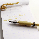 UNI Signo Broad Roller Pen Gold