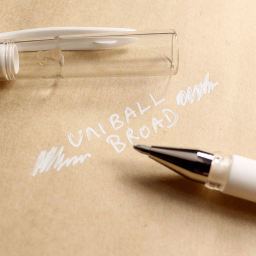 UNI Signo Broad Roller Pen White