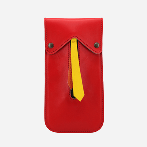 VIARCO Leather Jacket Pen Case Red