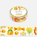 WORLD CRAFT Glitter Washi Tape 15mm Honey