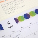 WORLD CRAFT Glitter Washi tape 15mm Circles