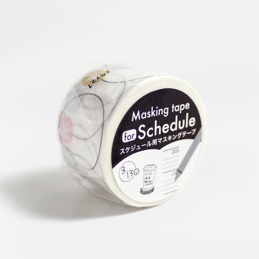 WORLD CRAFT Washi Tape For Schedule 30mm Date