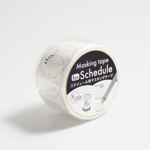 WORLD CRAFT Washi Tape For Schedule 30mm Time