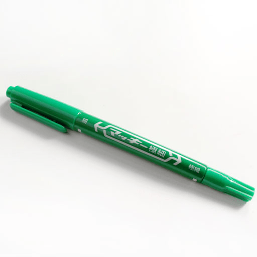 ZEBRA Mckee Fine Marker Green