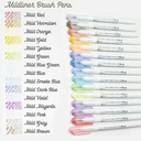 ZEBRA Mildliner Brush Marker Brown