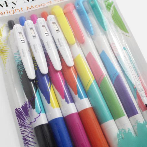 ZEBRA My Mood Sarasa Clip Set x 8 Bright Mood