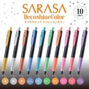 ZEBRA Sarasa Clip Deco Shine Roller Pen 0.5mm Set x 5
