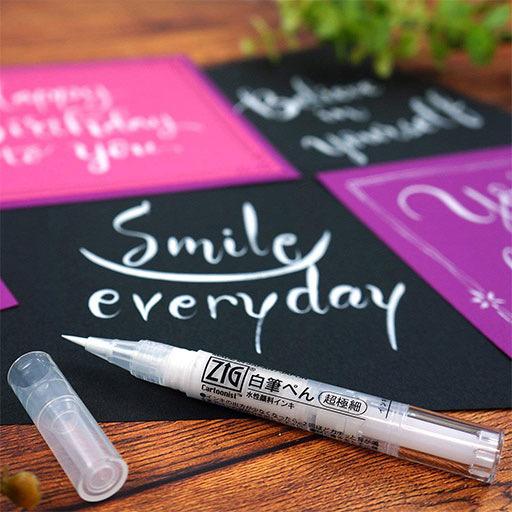 ZIG Cartoonist White Extra Fine Brush Pen