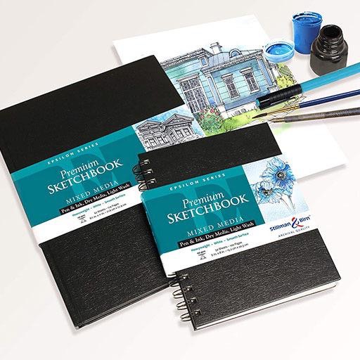 STILLMAN & BIRN Epsilon Hardbound Portrait Sketchbook 150gsm 5½” x 8½” x 62