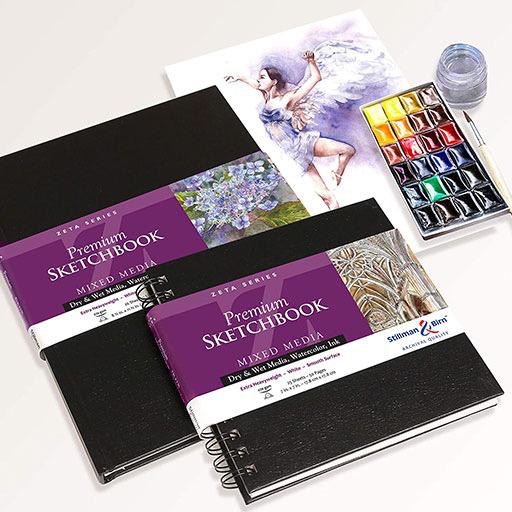 STILLMAN & BIRN Zeta Hardbound Portrait Sketchbook 270gsm 5½ x 8½ x 26