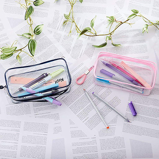 RAYMAY Kept Clear Pen Case Light Blue