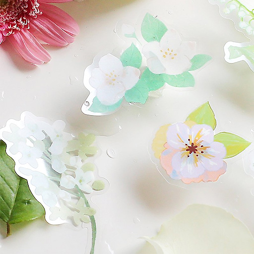 BGM Deco Sticker Decoration White Morning Garden