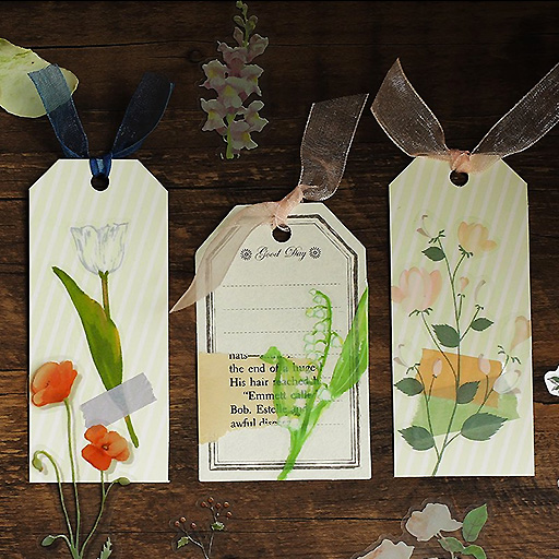 BGM Deco Sticker Decoration Yellow Sunset Garden