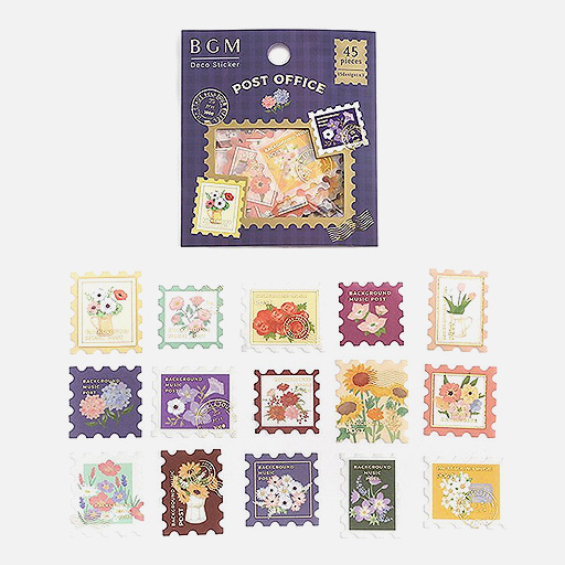 BGM Deco Sticker Post Office Flower