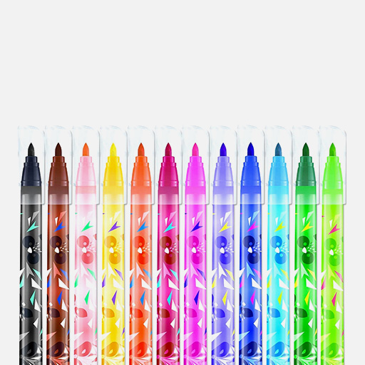 MAPED Mini Cute Felt Tip Pen Set x 12
