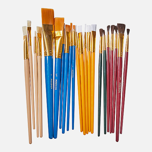 MEEDEN Kids Paint Brush Set x 50