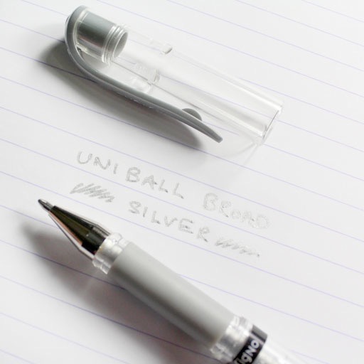 UNI Signo Broad Roller Pen Silver
