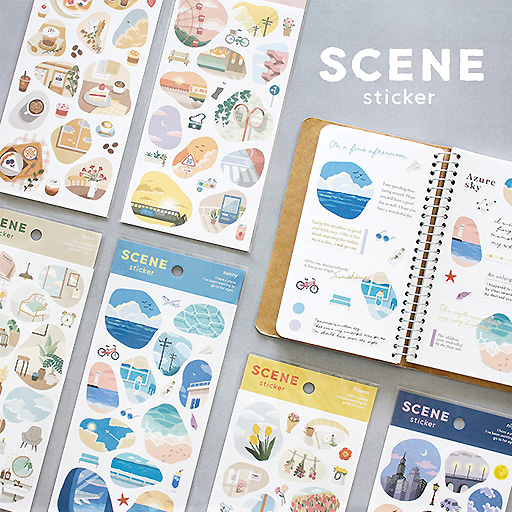 MIND WAVE Scene Sticker Cafe