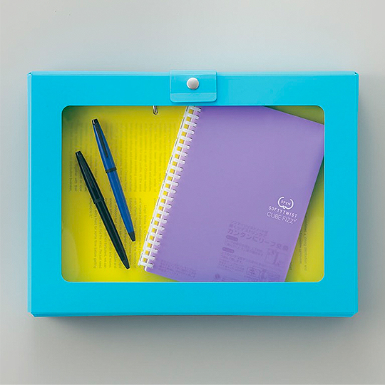 LIHIT LAB. Cube Fizz Hand Case A4 Beige