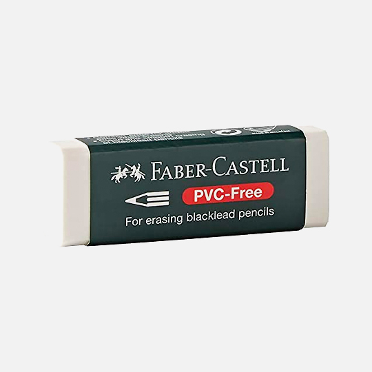 FABER-CASTELL Pvc-Free Eraser With Paper Sleeve Large