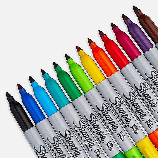 SHARPIE Permanent Fine Marker Basic Set x 24