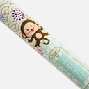ZEBRA Lucky Charm Monkey (Peace) Mildliner Brush Marker Blue Green