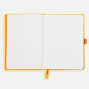 RHODIA White Paper Hardcover Dot Goal Book 90gsm A5 x 120 Daffodil Yellow