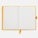 RHODIA White Paper Hardcover Dot Goal Book 90gsm A5 x 120 Daffodil Yellow